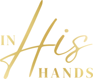 in his hands gold logo